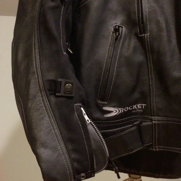 Joe Rocket leather motorcycle jacket
